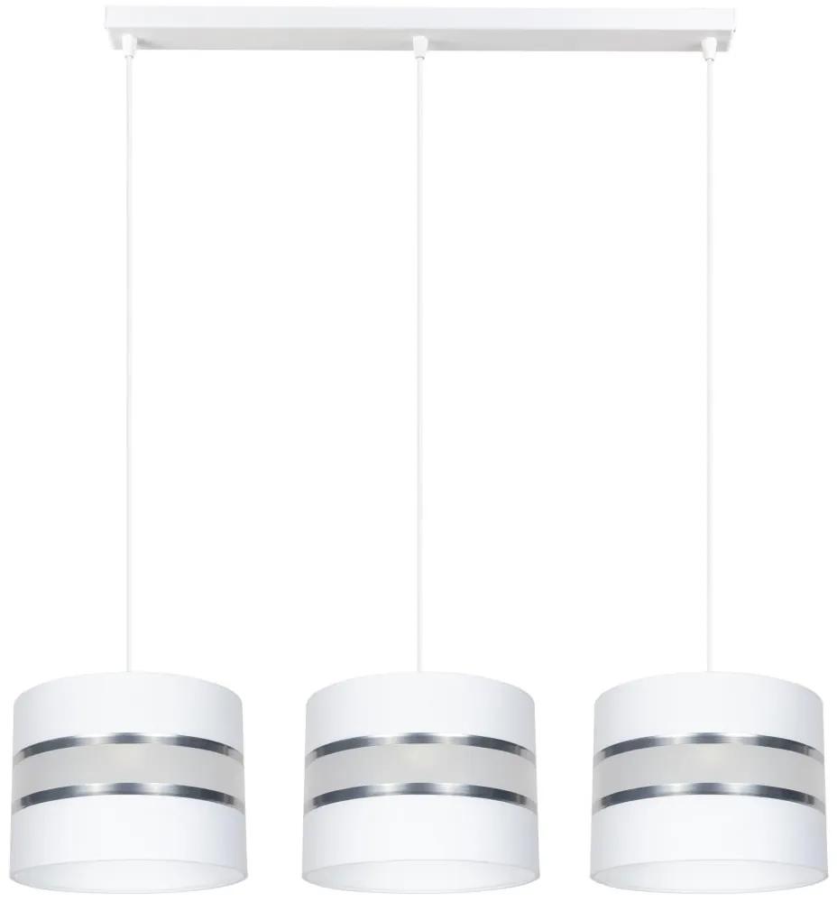 Belis Lustr na lanku CORAL 3xE27/60W/230V bílá BE0011