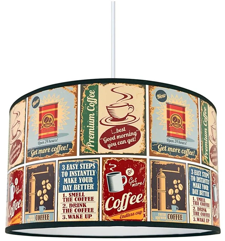 LAMPDAR Lustr na lanku COFFEE 1xE27/60W/230V SA0952