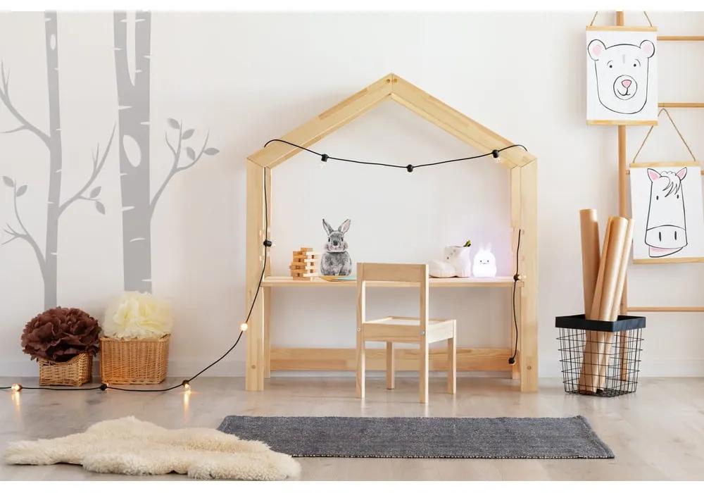 Domečkový dětský pracovní stůl z borovicového dřeva Adeko Bran, 40 x 111 cm Domečkový dětský pracovní stůl z borovicového dřeva Adeko Bran, 40 x 111 cm