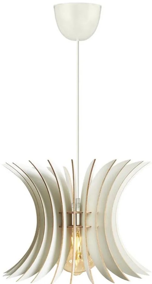 Asir Lustr na lanku 1xE27/60W/230V bílá pr. 20 cm AS0395