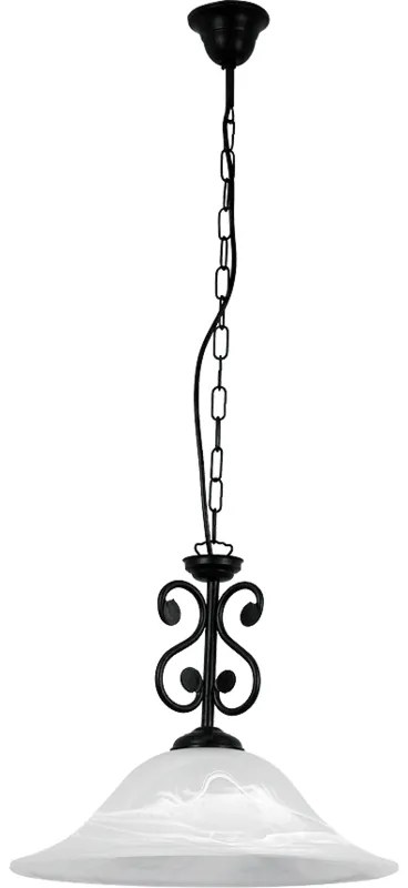 Lustr Rabalux Dorothea 7776 / 60 W / Ø 40 cm / kov/sklo