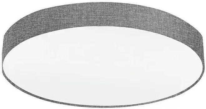 Kulaté stropní svítidlo Eglo Pasteri / Ø 76 cm / 125 W / E27 / ocel / sklo / šedá
