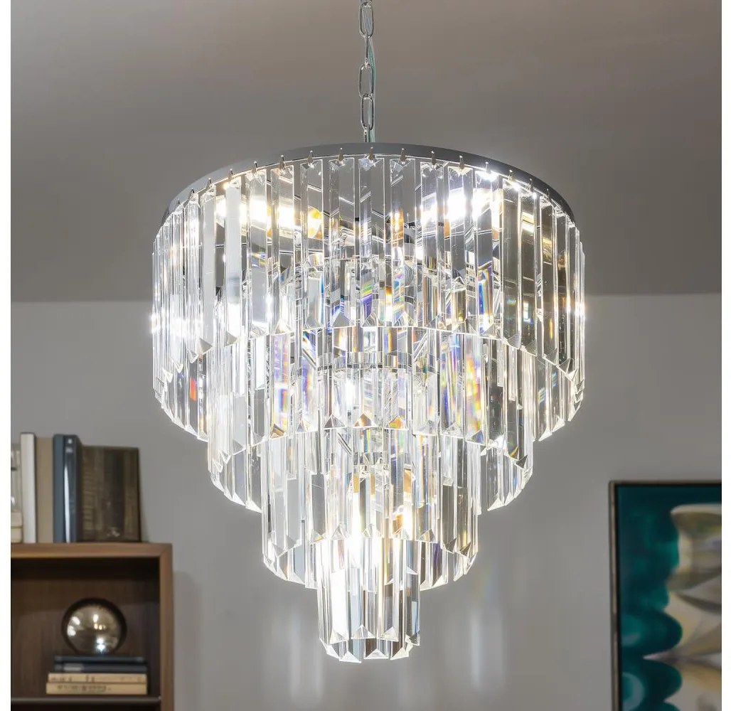 Brilagi Brilagi - LED Křišťálový lustr na řetězu MOZART 5xE14/40W/230V lesklý chrom BG0753