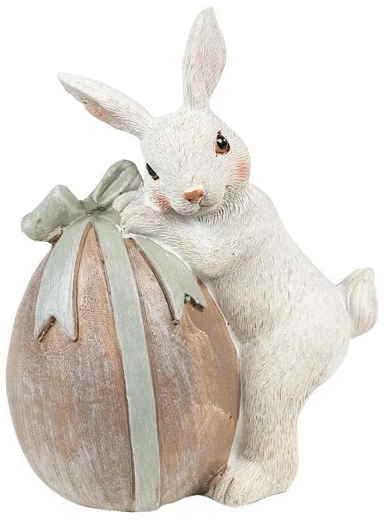 Dekorace Králíček u vajíčka - 8*5*11 cm