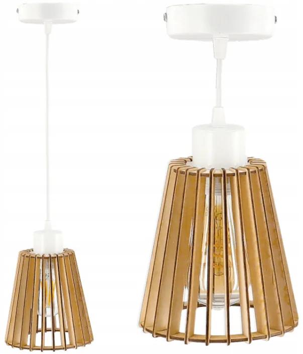 BERGE LED stropní svítidlo LUCA04 - 1xE27 - WHITE WOOD