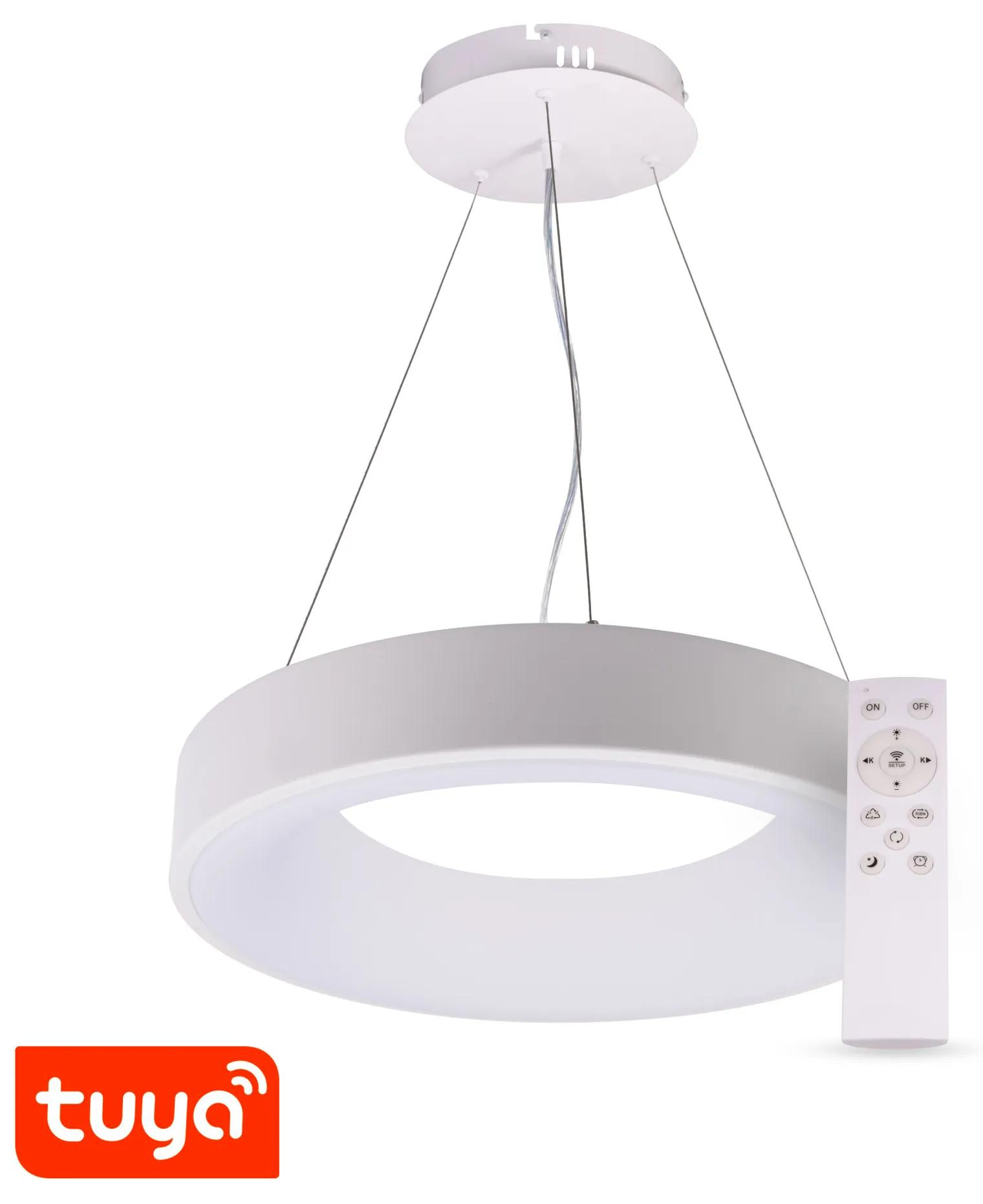 T-LED SMART Tuya závěsné ZULU 60W CCT kulaté bílé CCT