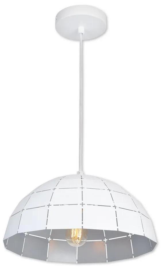 Top Light Top Light Apolo 40B - Lustr na lanku 1xE27/40W/230V bílá/stříbrná TP1606