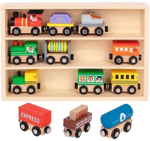 Dřevěné vláčky s magnetem Tooky