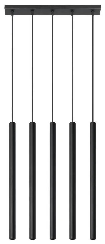 Sollux Sollux SL.0472 - Lustr na lanku PASTELO 5 5xG9/8W/230V černá SLX0273