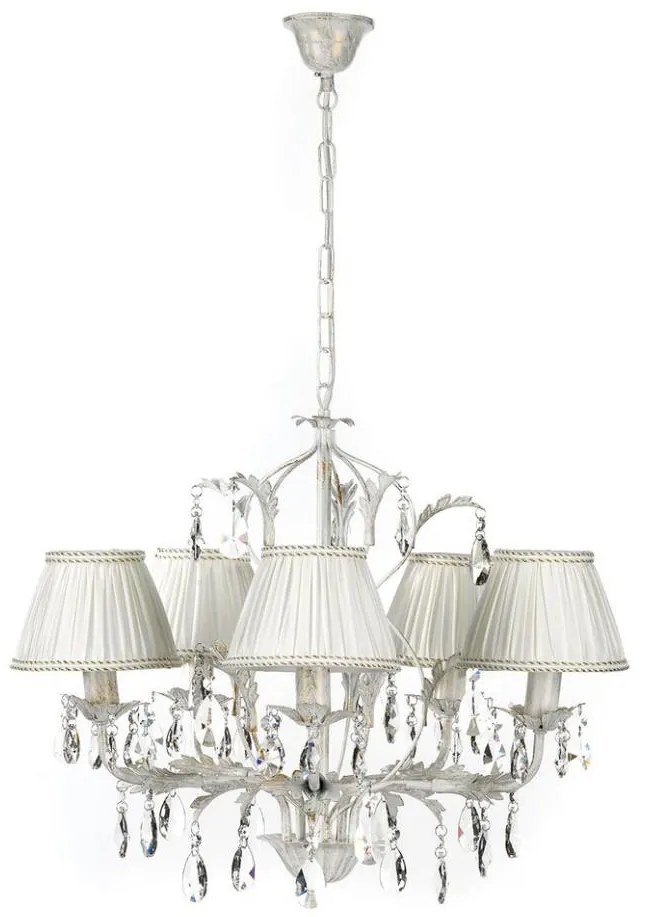 ONLI ONLI - Lustr na řetězu KAREN 5xE14/6W/230V bílá OL0068