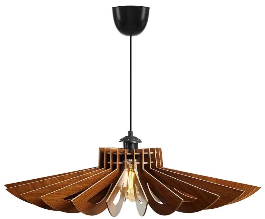 Asir Lustr na lanku 1xE27/60W/230V hnědá pr. 52 cm AS0400