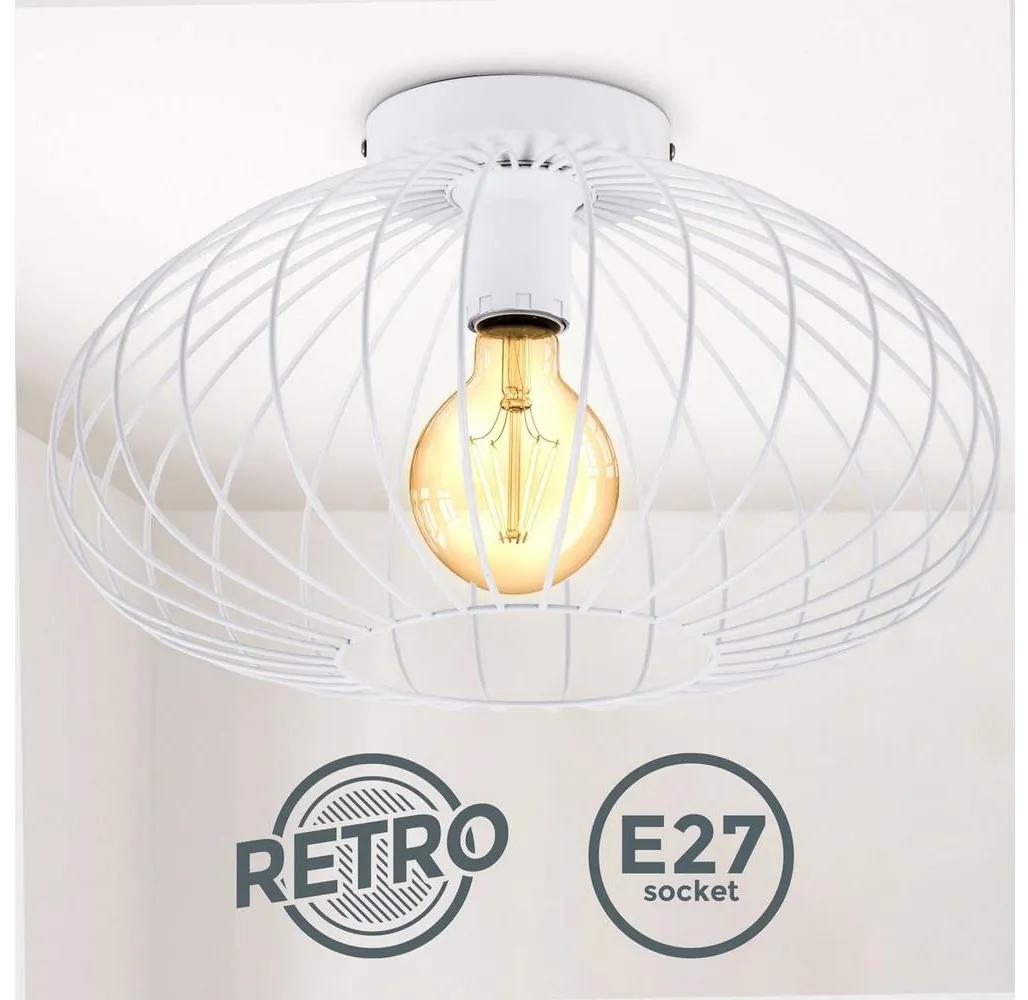 B.K. Licht B.K. Licht 1399 - Přisazený lustr RETRO 1xE27/40W/230V bílá P4980 B.K. Licht B.K. Licht 1399 - Přisazený lustr RETRO 1xE27/40W/230V bílá P4980