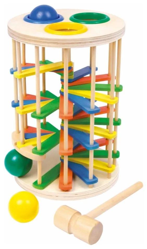 Small Foot Small Foot - Zatloukací věž s kuličkami DV0094