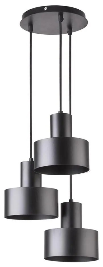 Sigma Lustr na lanku RIF 3xE27/60W/230V černá SI0128