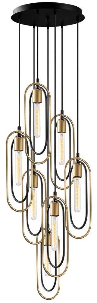 Asir Lustr na lanku CERCO 7xE27/60W/230V AS0153