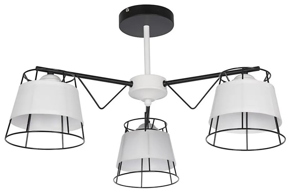 Venti Lustr na tyči 3xE27/60W/230V bílá VE0121