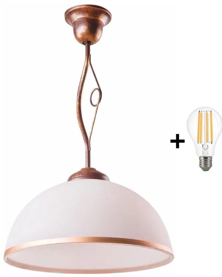 Brilagi Brilagi - LED Lustr na tyči ANTICO 1xE27/60W/230V bronz patina BG0726