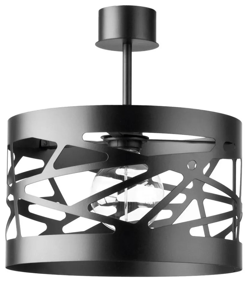 Sigma Lustr na tyči MODUL FREZ 1xE27/60W/230V pr. 30 cm černá SI0083