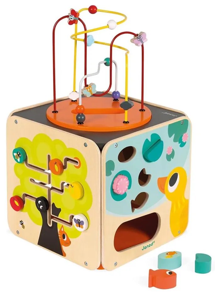 Janod Janod - Interaktivní kostka s labyrintem MULTI ACTIVITY LS0061