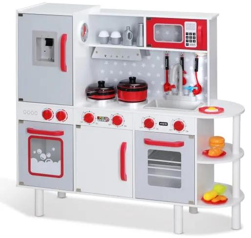 Deuba Dětská dřevěná kuchyňka s příslušenstvím