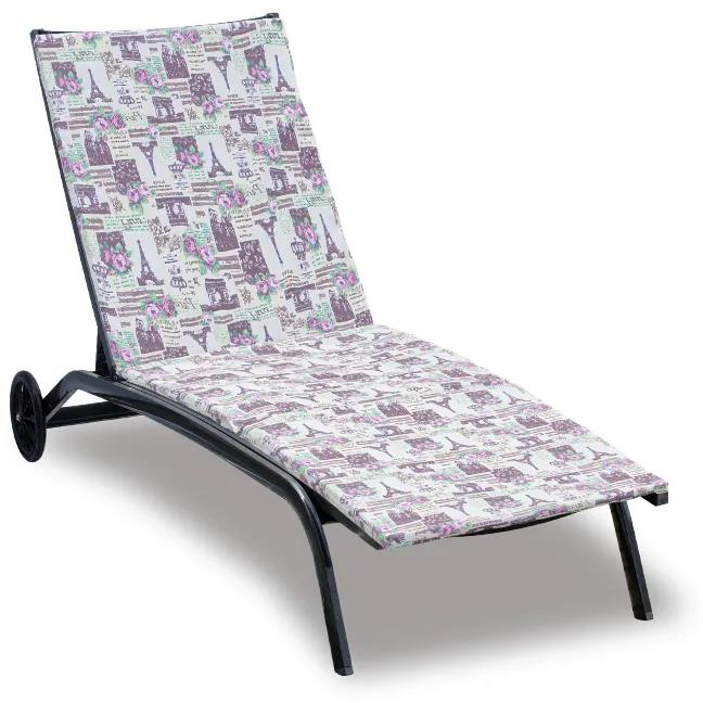 Bellatex Polstr na plážové lehátko 60x180 cm, potah na zip, francouzská romance zahradní lehátka od výrobce Houe Bellatex Polstr na plážové lehátko 60x180 cm, potah na zip, francouzská romance
