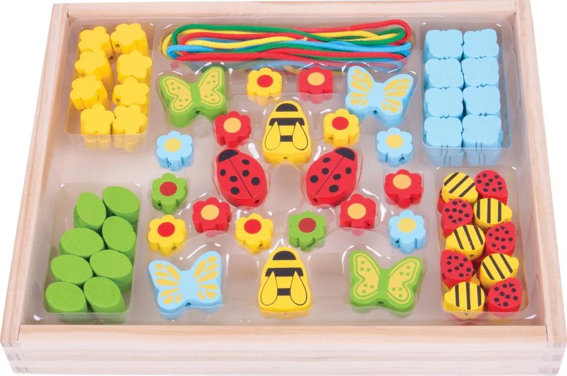 Navlékací korálky LOUKA vícebarevné