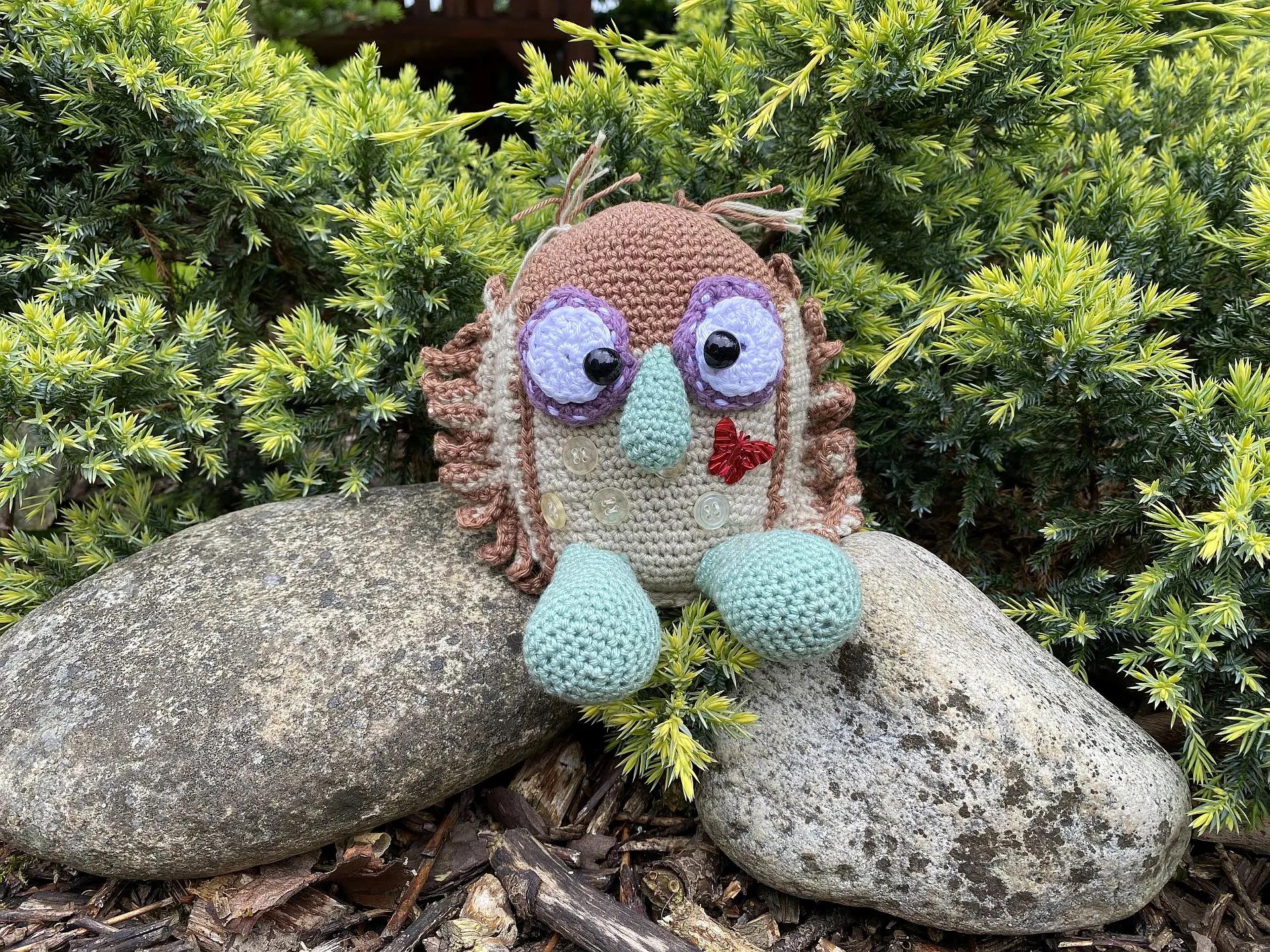 Háčkovaná hračka - Sova Maruška