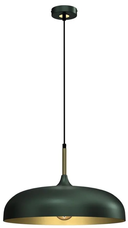 Milagro Lustr na lanku LINCOLN 1xE27/60W/230V pr. 45 cm zelená MI1797
