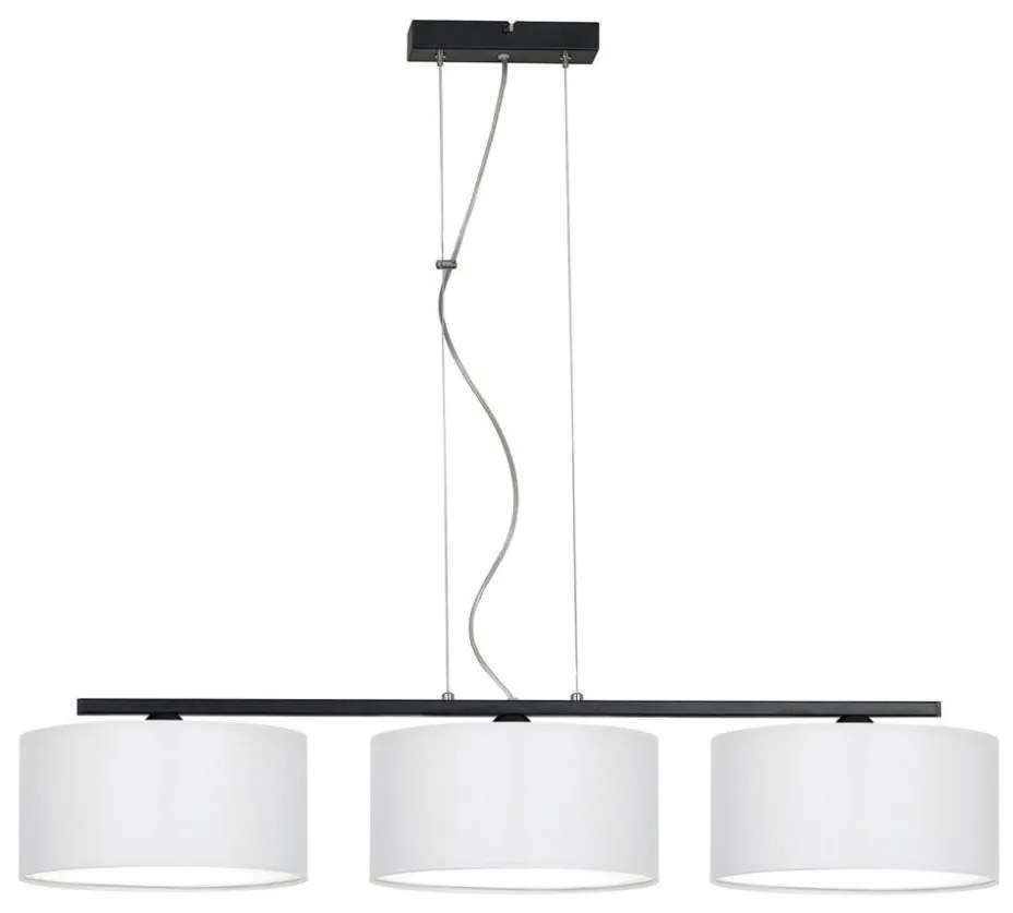 Belis Lustr na lanku ASTRA 3xE27/60W/230V bílá BE0344