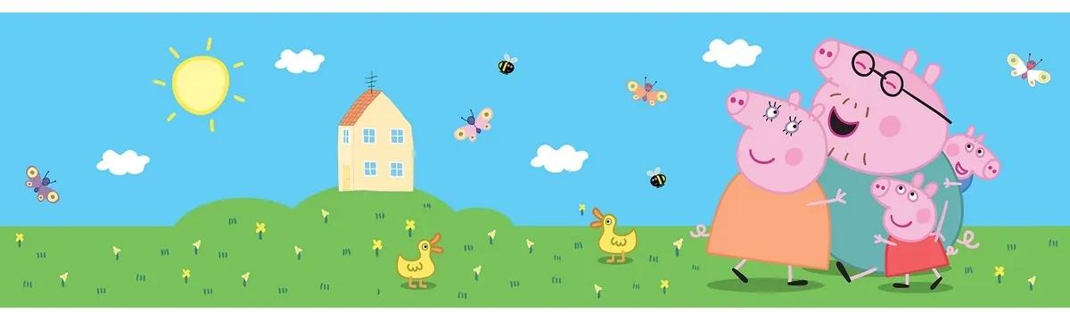 Samolepicí bordura Peppa Pig Classic, 500 x 9,7 cm