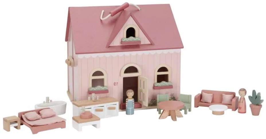 Little Dutch Domeček pro panenky dřevěný přenosný