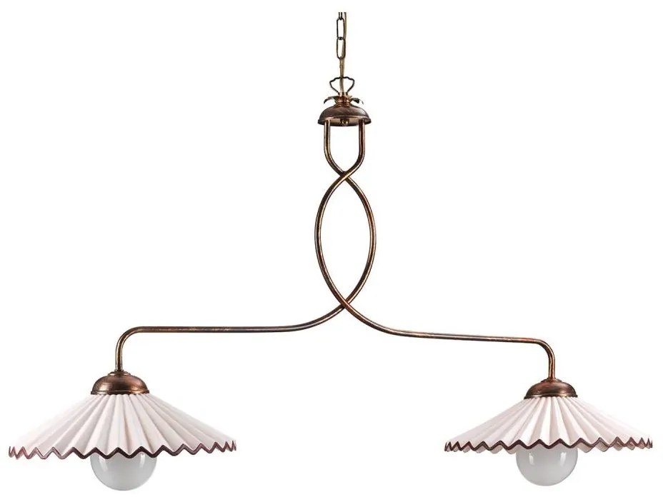 ONLI ONLI - Lustr na řetězu ROSINA 2xE27/22W/230V bronzová OL0319