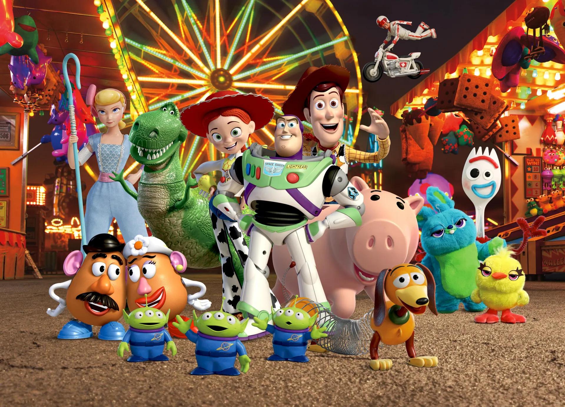Dětská vliesová fototapeta na zeď - FTDN M 5274, Disney, Toy Story, 155 x 110 cm, AG Design