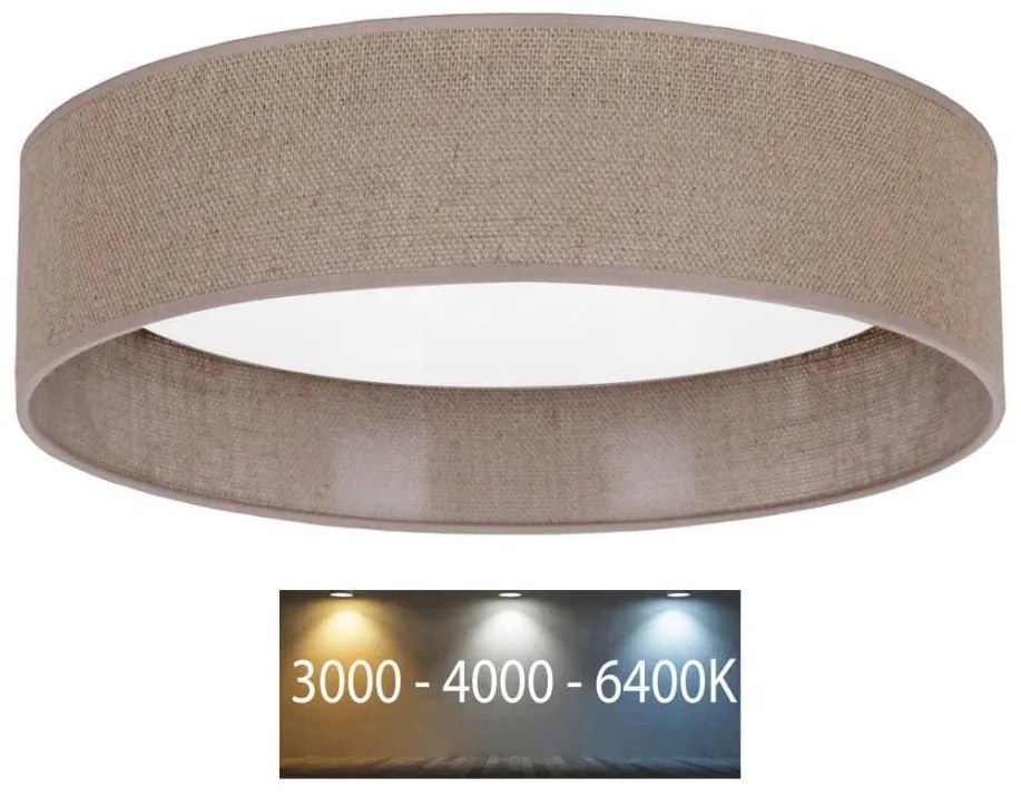 Brilagi Brilagi - LED Stropní svítidlo VELVET LED/24W/230V 3000/4000/6400K hnědá BG0280 Brilagi Brilagi - LED Stropní svítidlo VELVET LED/24W/230V 3000/4000/6400K hnědá BG0280