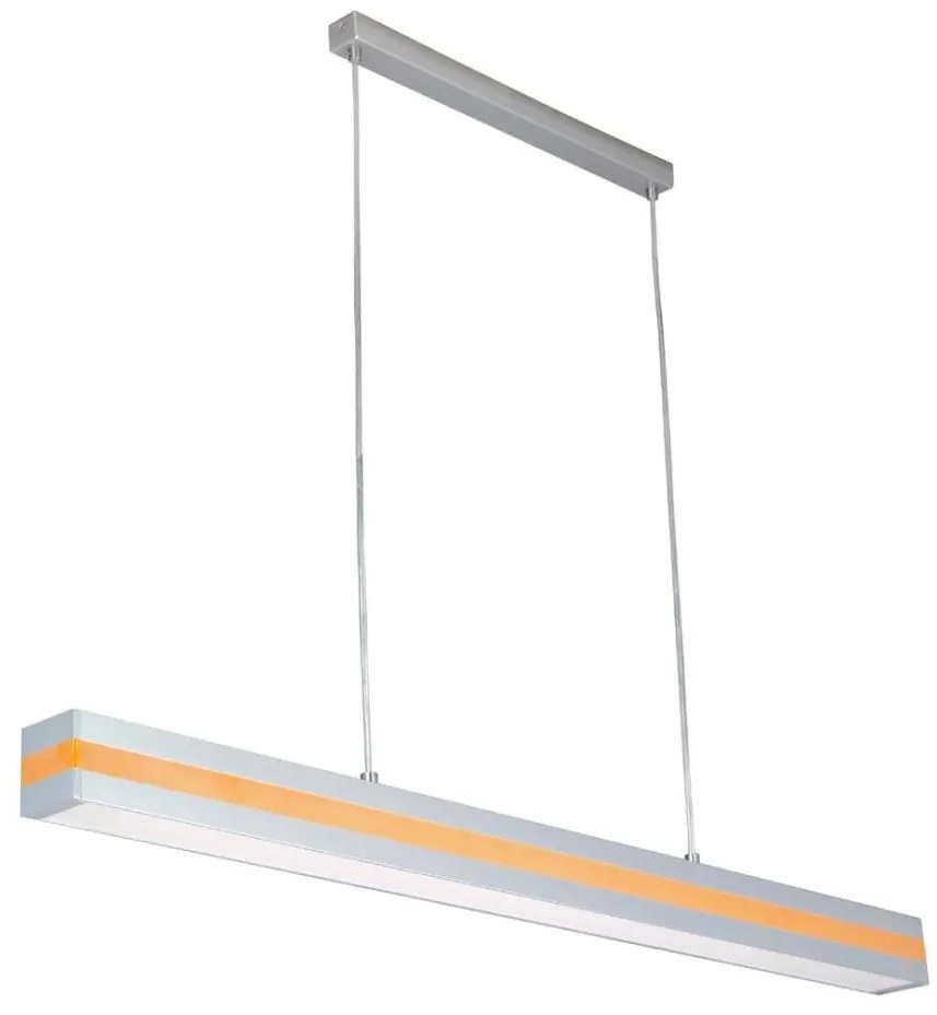 Prezent Lustr na lanku OFINNA 1xG5/28W/230V stříbrná/oranžová 22008
