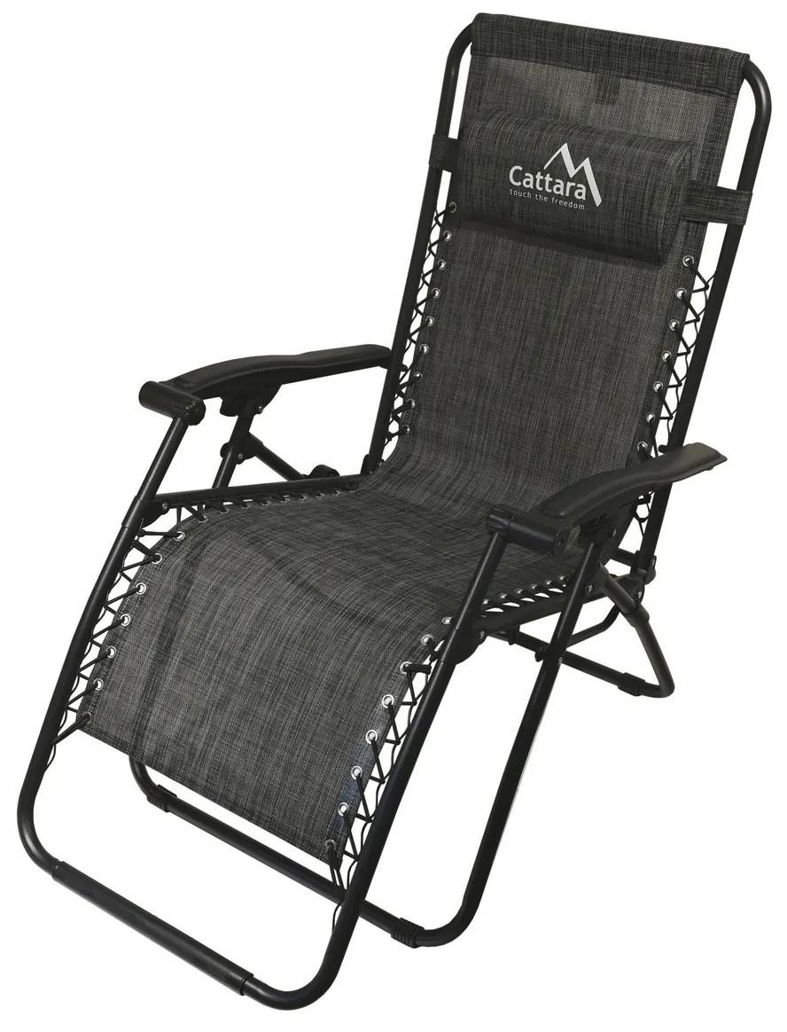 Cattara 13520 Skládací lehátko Alicante, antracit, 150 x 66 cm