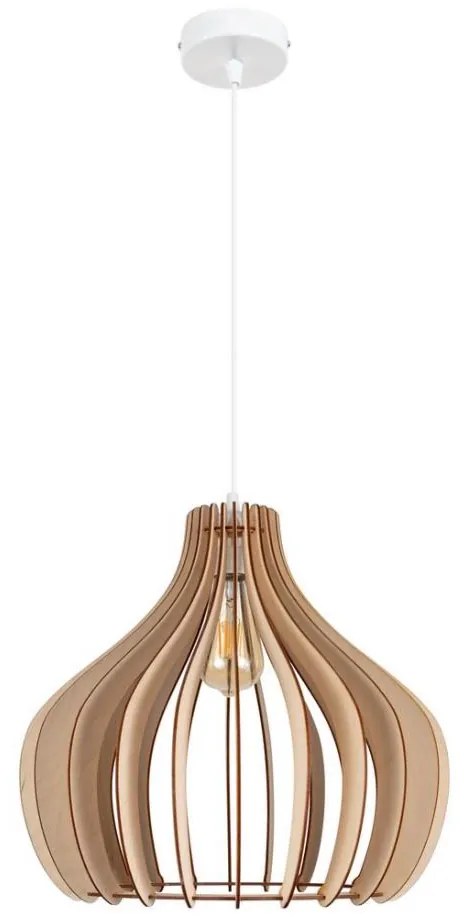 Belis Lustr na lanku WILL 1xE27/60W/230V bílá BE0510