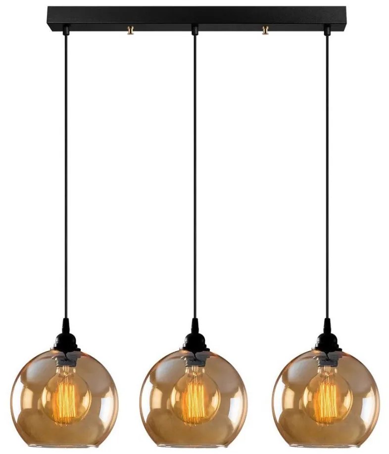 Asir Lustr na lanku GOLD 3xE27/40W/230V AS0149