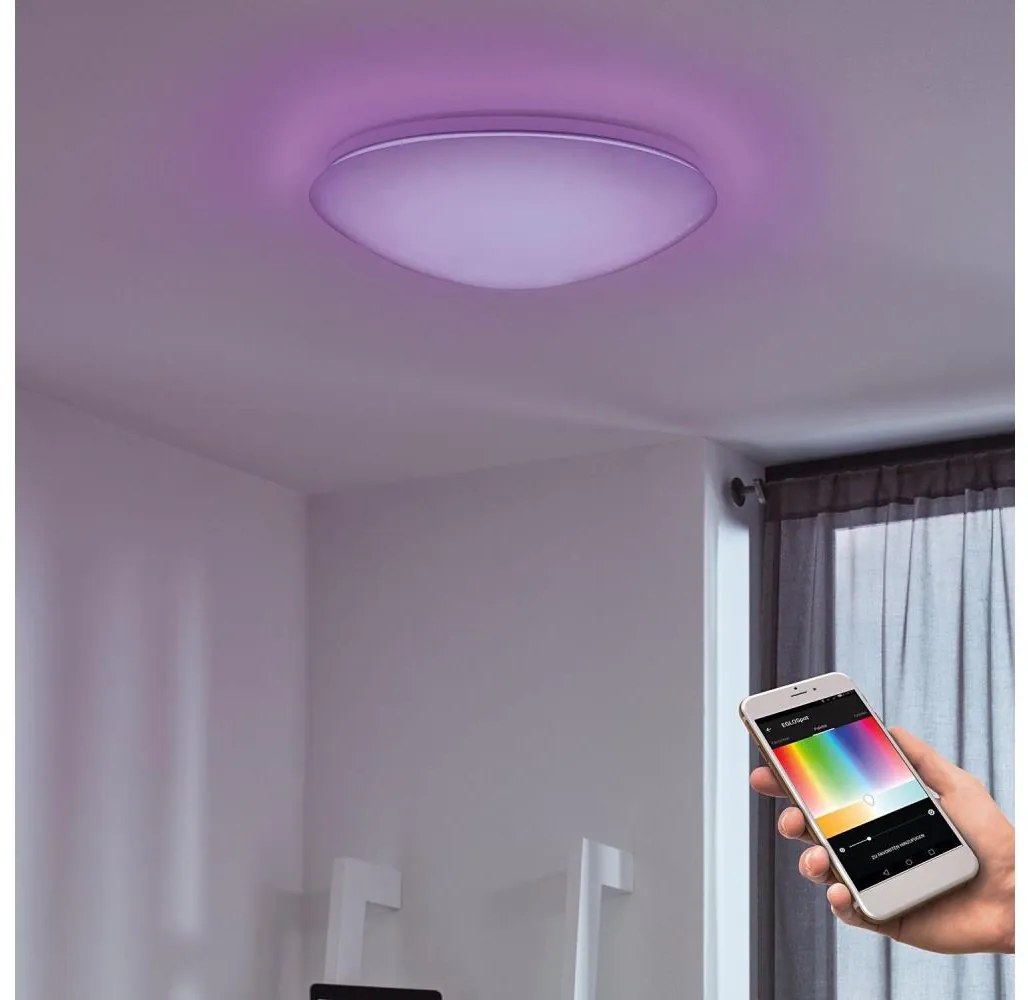 Eglo Eglo 32589 - LED RGB Stmívatelné nástěnné stropní svítidlo GIRON-C LED/17W/230V EG32589