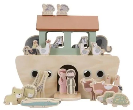Little Dutch Little Dutch - Dřevěná Noemova archa s příslušenstvím FBB0097