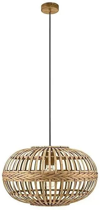 Závěsné stropní svítidlo Eglo Amsfield / 60 W / 38 x 110 cm / E27 / hnědá