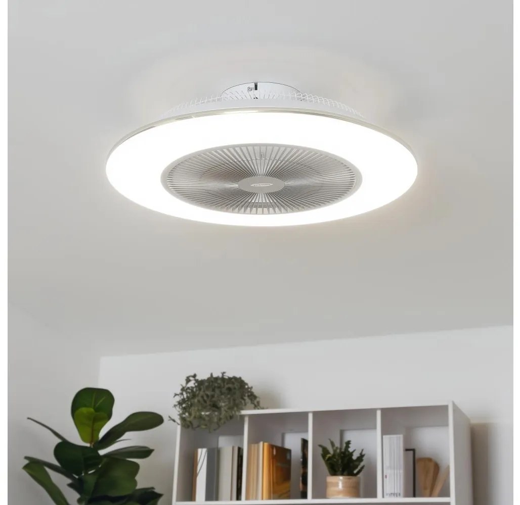 Brilagi Brilagi - LED Stmívatelné svítidlo s ventilátorem AURA LED/38W/230V stříbrná +DO BG0373 Brilagi Brilagi - LED Stmívatelné svítidlo s ventilátorem AURA LED/38W/230V stříbrná +DO BG0373
