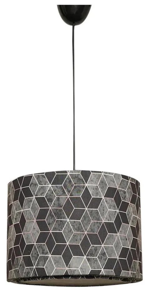 Asir Lustr na lanku RAYE 1xE27/60W/230V černá/šedá AS0434