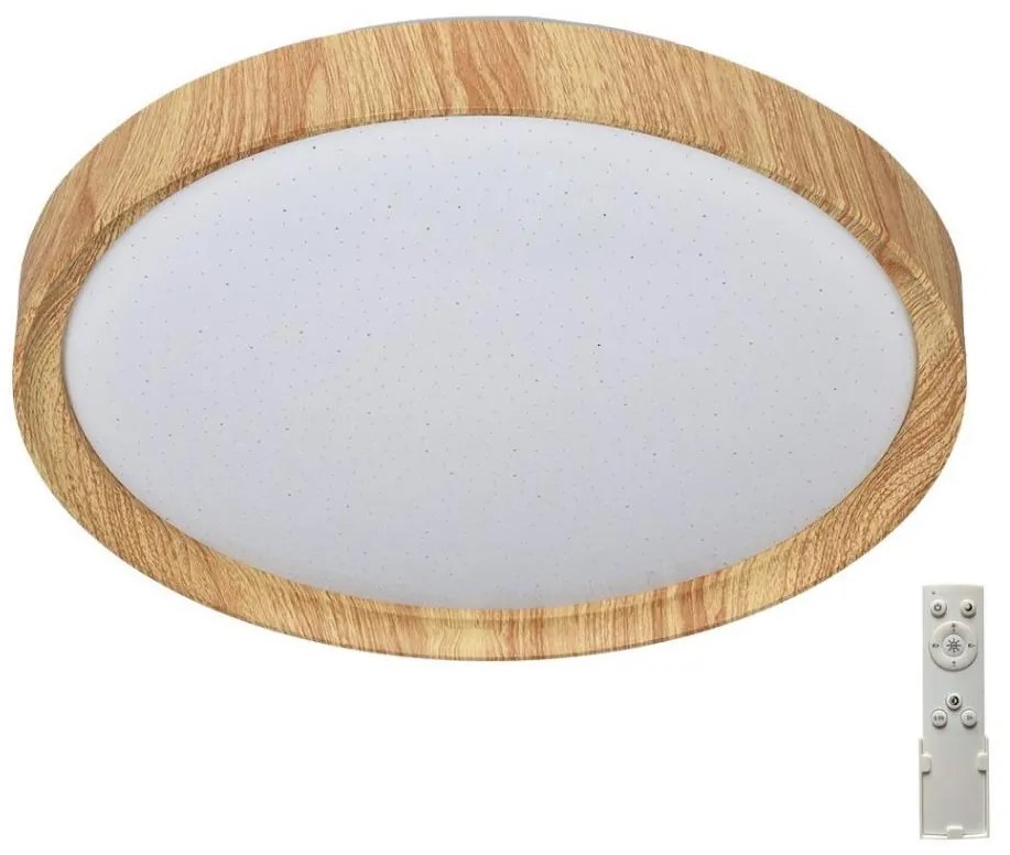 Prezent Prezent 71330-LED Stmívatelné stropní svítidlo WOODEN LED/33W/230V 3000-6500K+DO 71330