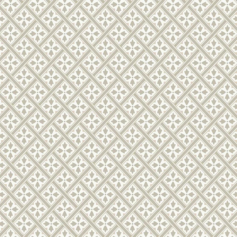 Béžová geometrická vliesová tapeta na zeď 113368, Laura Ashley, Graham & Brown