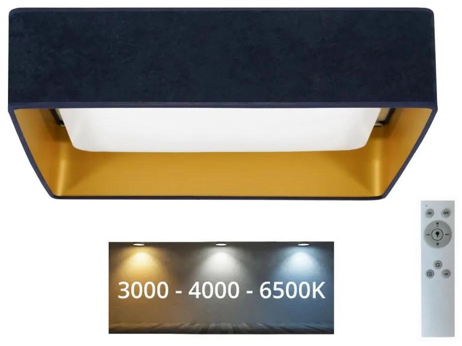 Brilagi Brilagi - LED Stmívatelné svítidlo VELVET SQUARE LED/24W/230V + DO tmavě modrá BG0639 Brilagi Brilagi - LED Stmívatelné svítidlo VELVET SQUARE LED/24W/230V + DO tmavě modrá BG0639