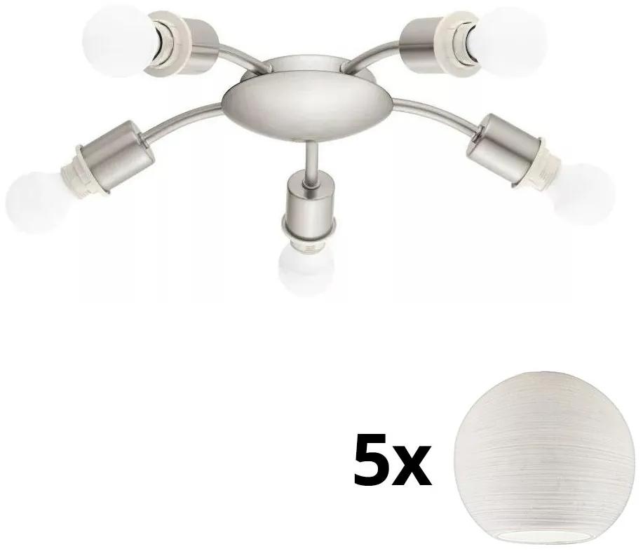 Eglo Eglo - LED Stropní svítidlo MY CHOICE 5xE14/4W/230V chrom/bílá EG31116A