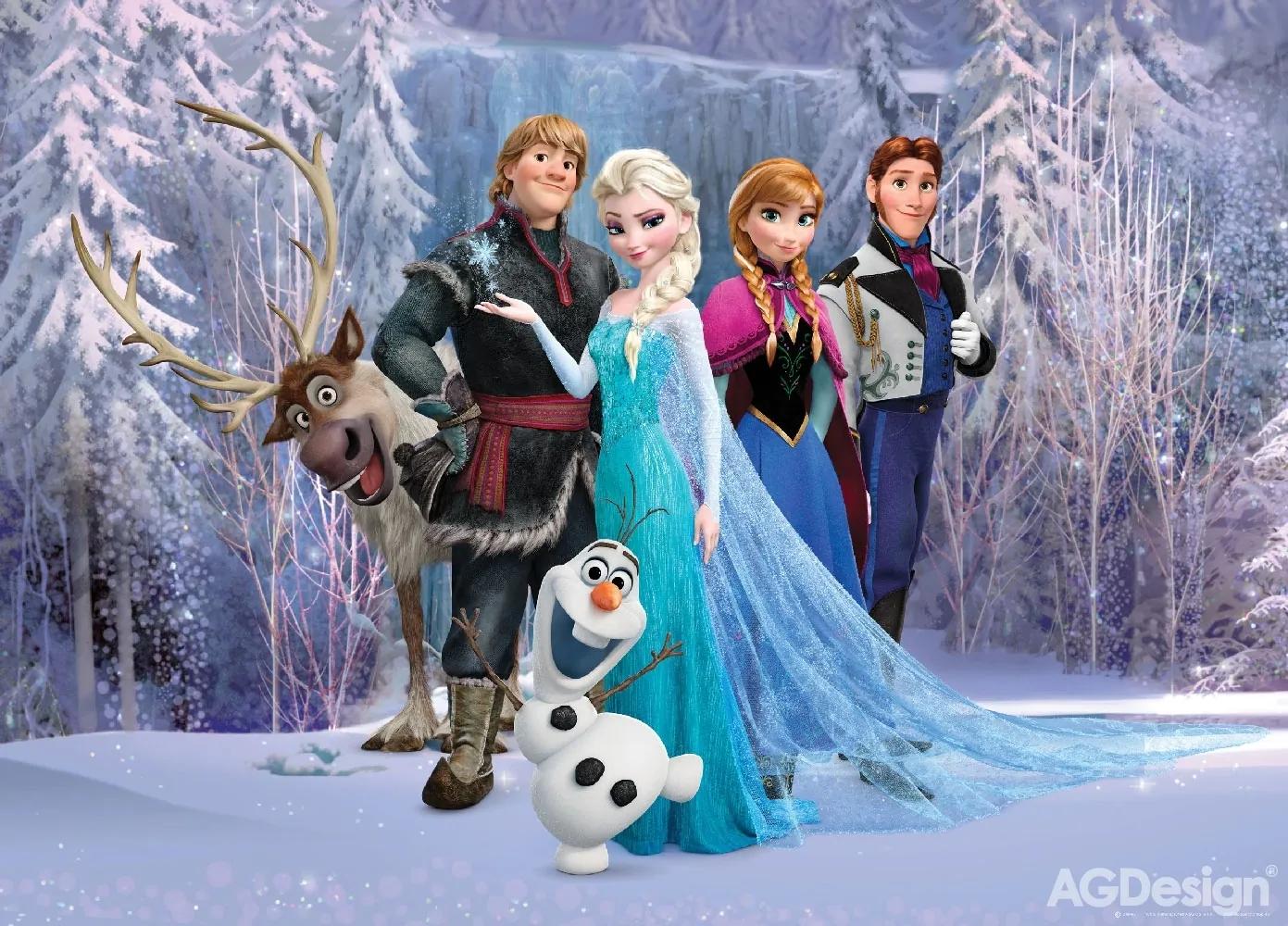 Dětská vliesová fototapeta na zeď - FTDN M 5227, Disney, Ledové království, 155 x 110 cm, AG Design
