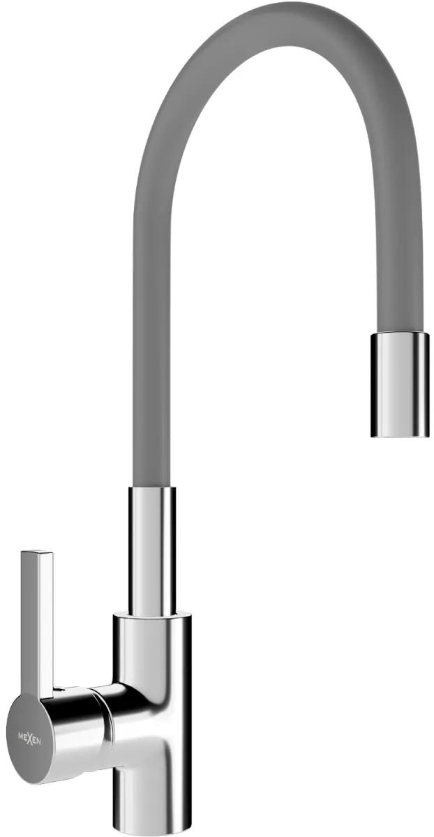 Dřezová baterie Mexen Flex chrom/šedá