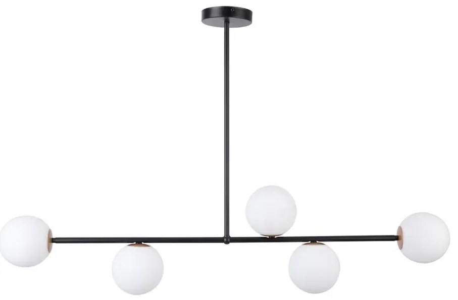 Sigma Lustr na tyči GAMA 5xG9/12W/230V černá SI0031